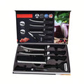 Professional 6-piece Set of carbon steel meat cutting knives and a Set of scissors for peeling vegetables offer