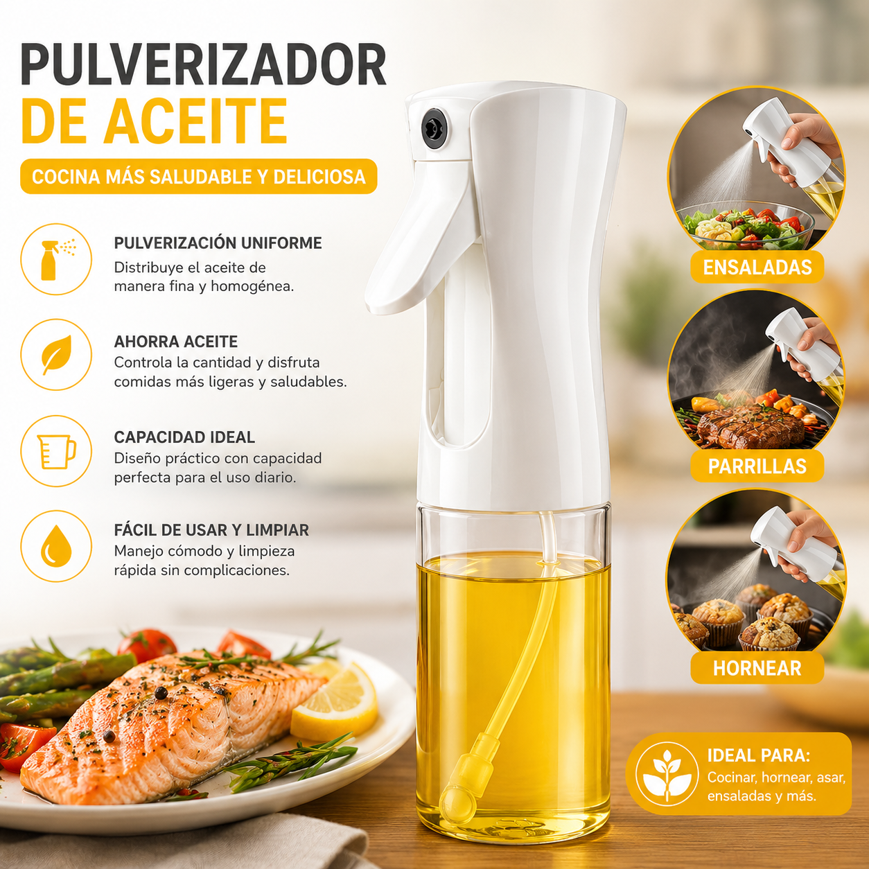Pulverizador de Aceite para Cocina