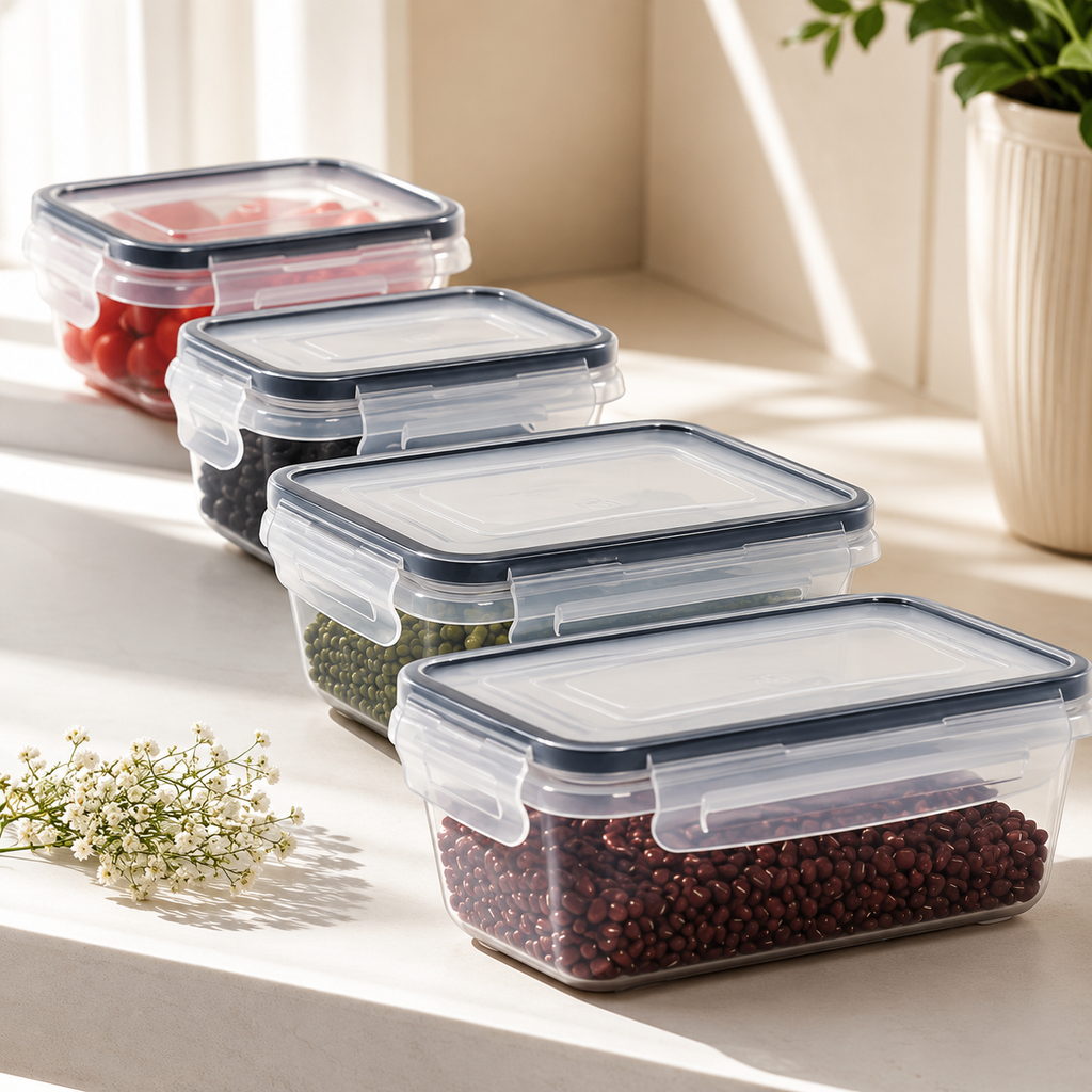 Set de 8 Recipientes Herméticos para Cocina | Ahorra Espacio y Mantén los Alimentos Frescos