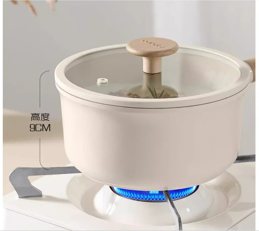 Titanium ceramic non stick kitchen cookware set Special for induction cookers gas stoves cooking pot set