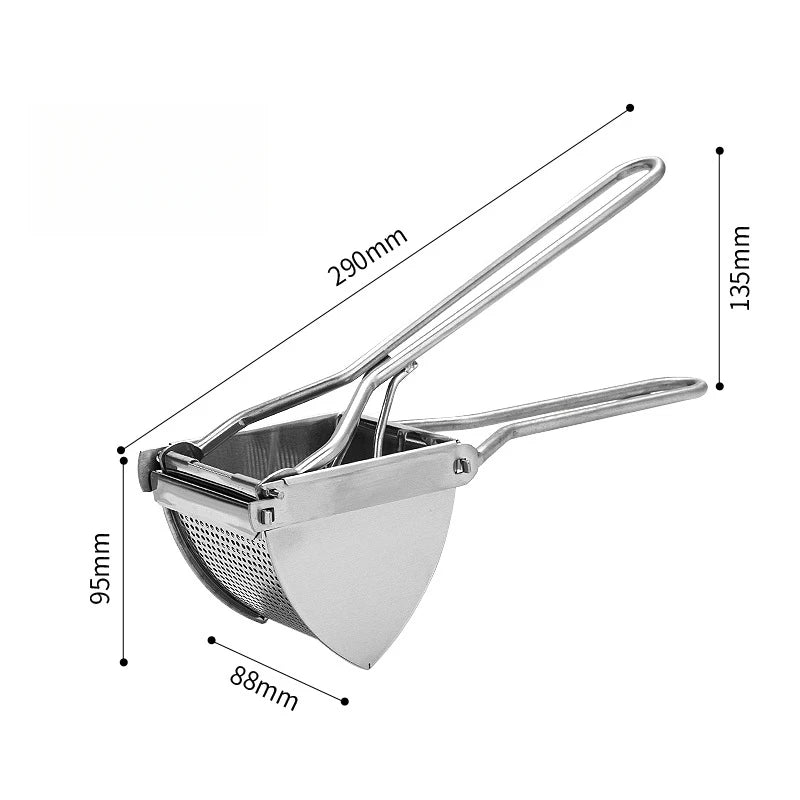 Fruit Vegetable Juicer Potato Ricer Stainless Steel Potato Masher Heavy Duty Potato Ricer Masher for Baby Food kitchen items