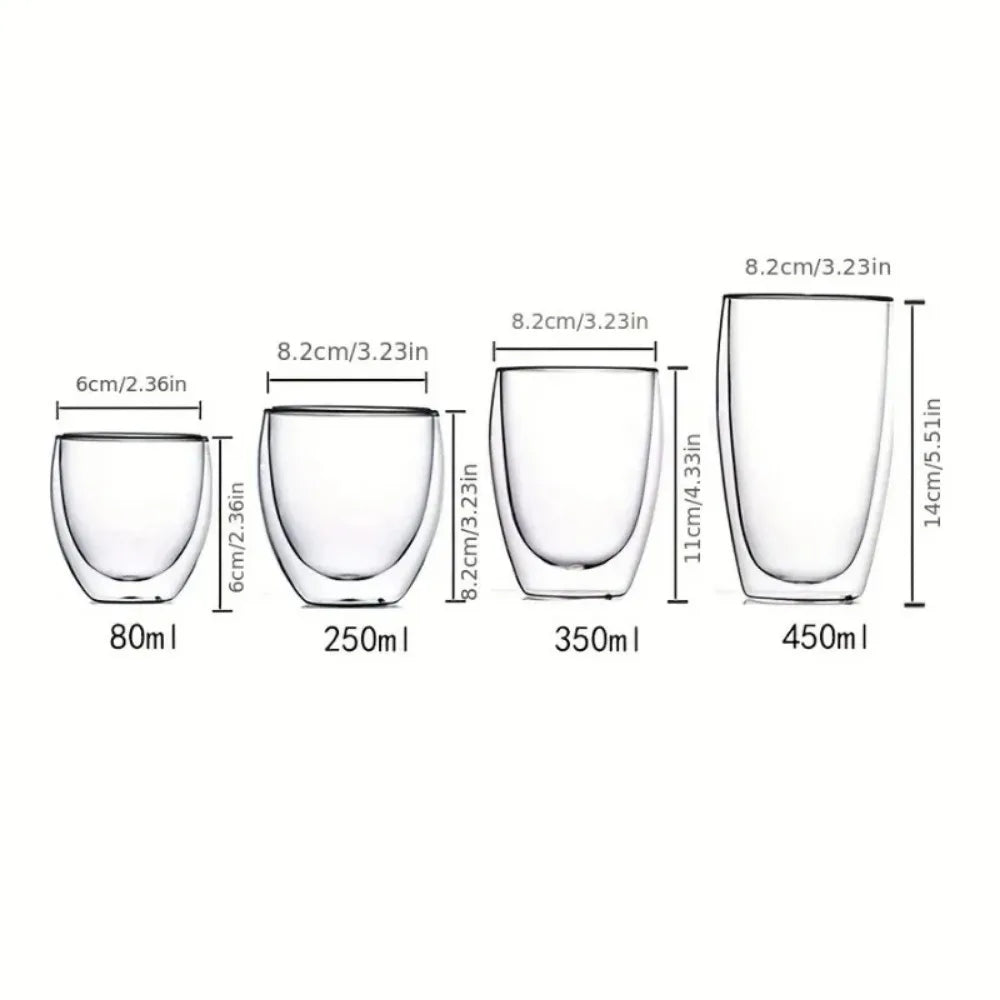 Taza de Vidrio de Doble Pared