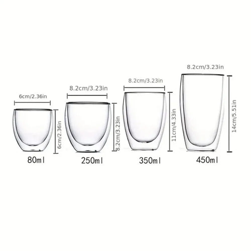 Taza de Vidrio de Doble Pared