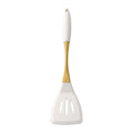 1/8Pcs White Gold Silicone Kitchenware Cooking Utensils Spatula Turner Heat-resistant Pasta Colander Shovel Kitchen Accessories