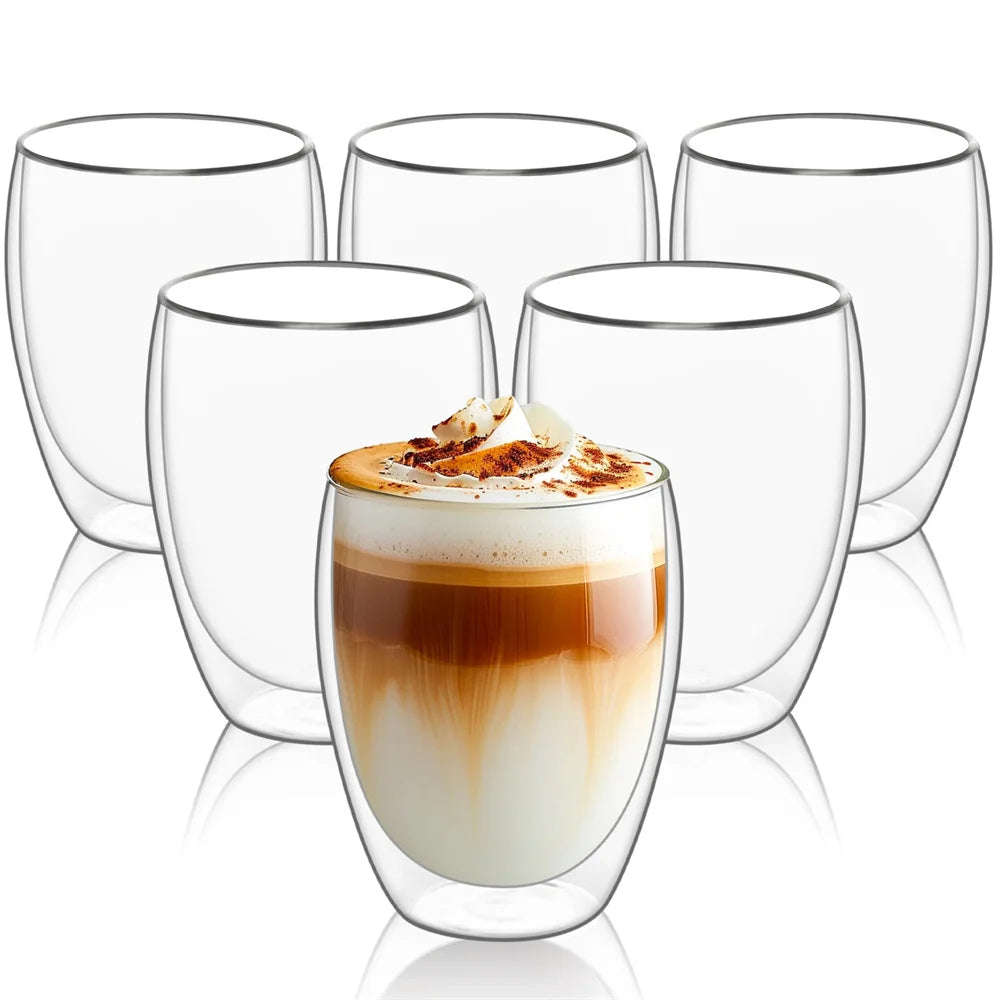 Taza de Vidrio de Doble Pared