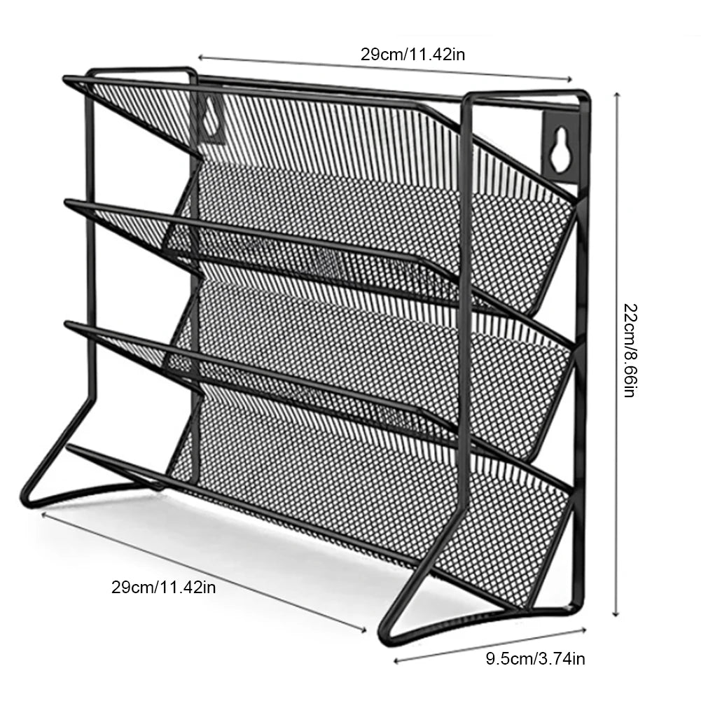 4 Tier  Container Holder Wall Mounted Spice Seasoning Organizer Carbon Steel Pantry Organizer Stand for Small Can Storage